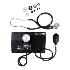 Kit Aparelho De Press�o Com Esteto Duplo Preto Premium