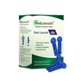 Lancetas Para Lancetador 28g C/ 100 Unid - Medlevensohn