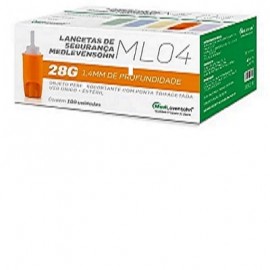 Auto Lanceta De Seguran�a Autom. 28g Medlevensohn cx/100