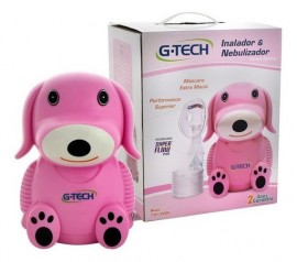 Nebulizador Compressor G-tech Nebdog Rosa 110v/220v