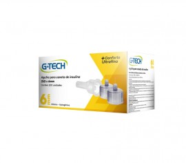 Agulhas P/ Caneta De Insulina G-tech 31g X 6mm 100 Unidades