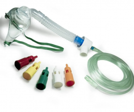M�scara de Oxig�nio Facial Em Pvc Venturi Adulto 